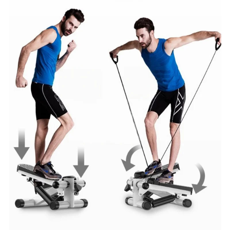 New Indoor Silent Stepper Exercise Weight Loss Small Elliptical Machine Pull Rope Home Stepper Cardio Fitness Equipment