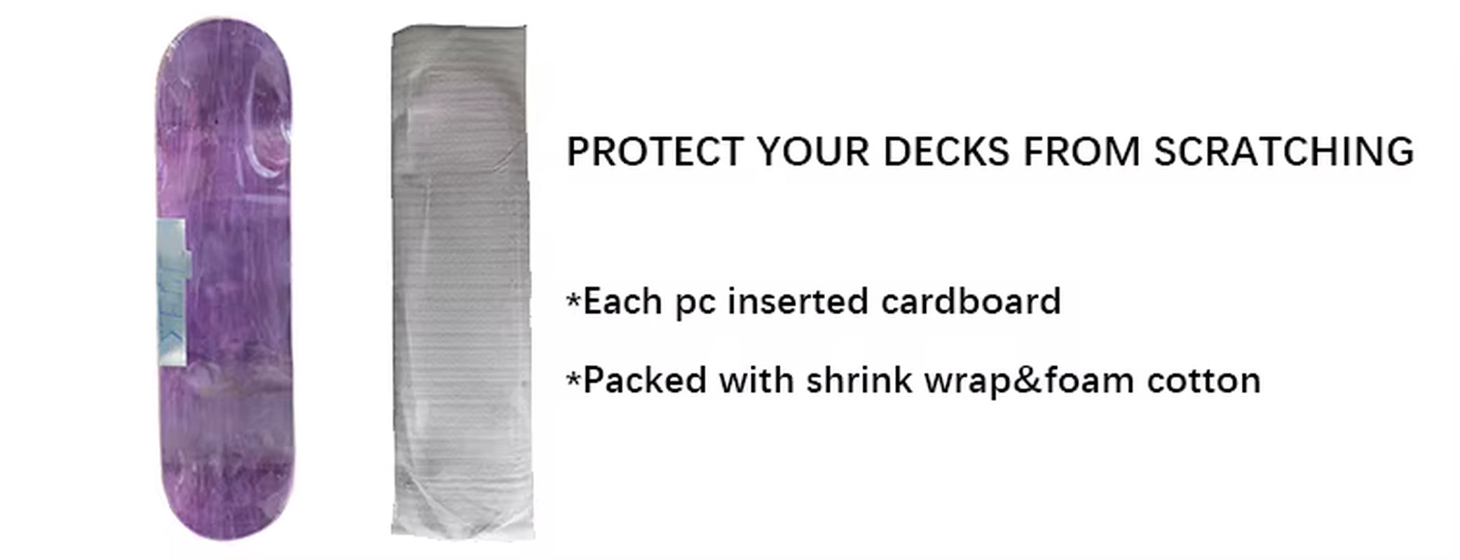Size Custom Professional 8.25 Inch 7 Ply Canadian Maple Skateboard Blank Decks Skateboard Deck Pro