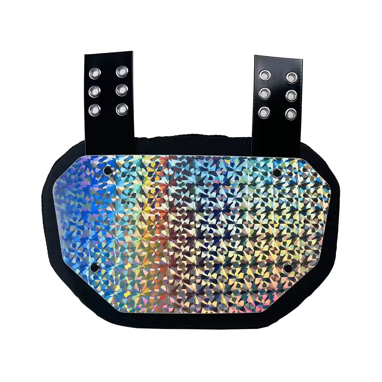 Custom Football Back Plate Rugby American Football Chrome Plating Shoulder Pads Rear Protector Lower Back Pads