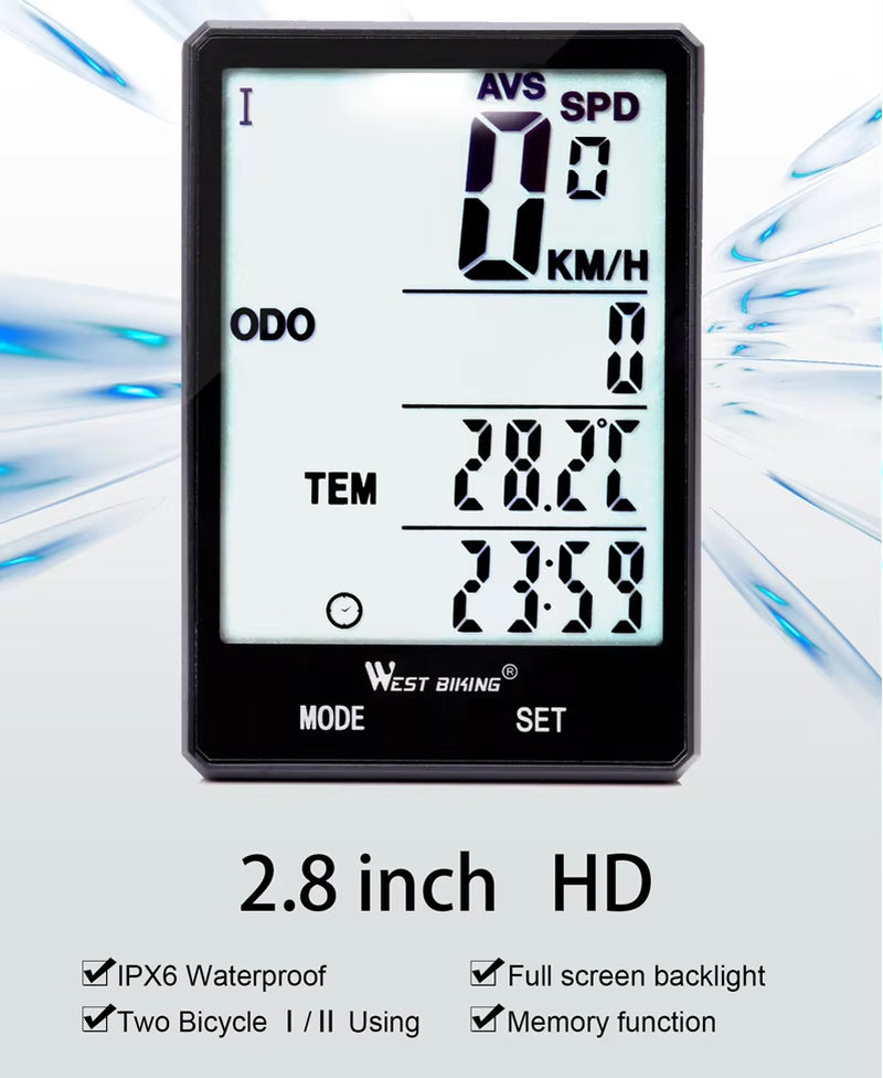 GPS Cycling Wireless Digital Computer Bicycle Waterproof Wireless Exercise Speed Meter Bike Cycling Bicycle Computer