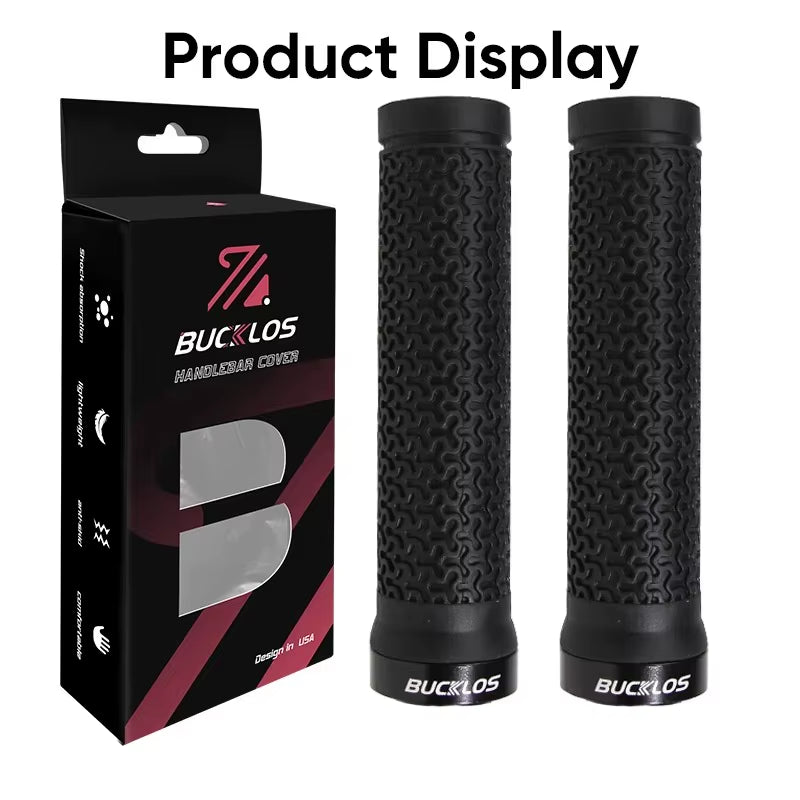 Bicycle Grips Integrated Rubber Anti-Slip Mtb Handlebar Cover Lock on Mountain Bike Handle Bar Cuffs BMX Cycling Parts