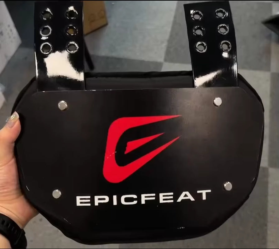 Custom Football Back Plate Rugby American Football Chrome Plating Shoulder Pads Rear Protector Lower Back Pads