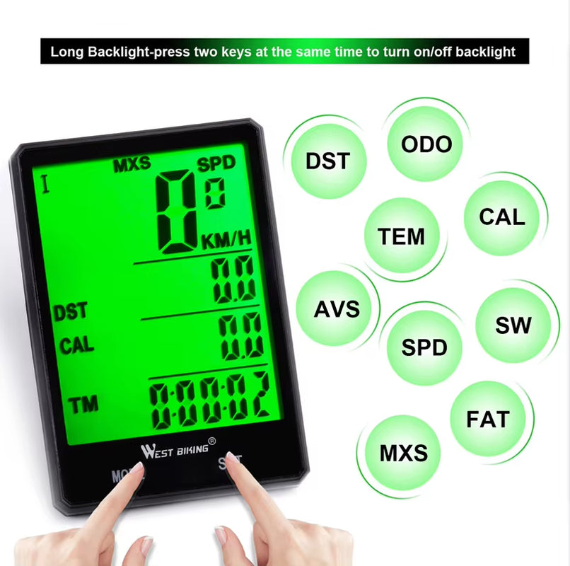 GPS Cycling Wireless Digital Computer Bicycle Waterproof Wireless Exercise Speed Meter Bike Cycling Bicycle Computer