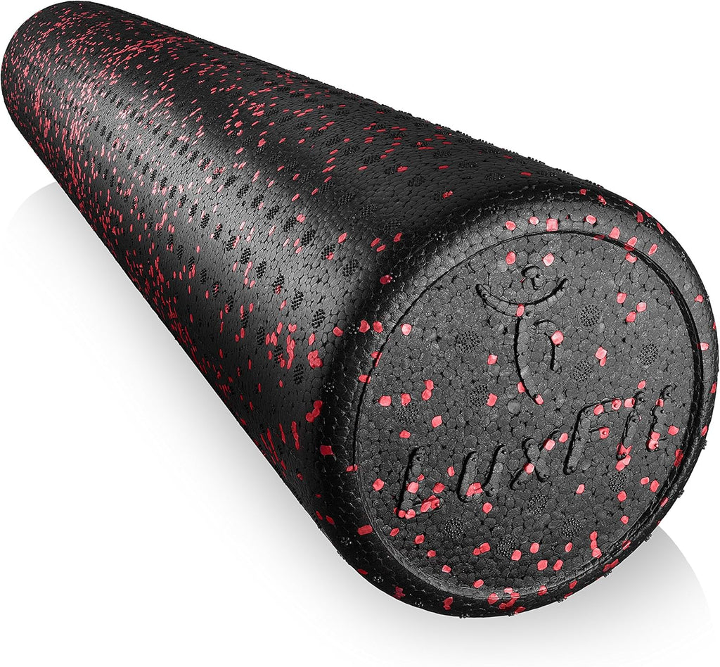 Foam Roller, Speckled Foam Rollers for Muscles '3 Year Warranty' High Density Foam Roller for Physical Therapy Exercise Deep Tissue Muscle Massage Myofacial Release Back Roller (Red, 18 Inch)