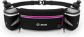 Hydration Running Belt with 2 X 10Oz Water Bottles, No Bounce Adjustable Waist Belt for Men & Women, Marathon Running Gear