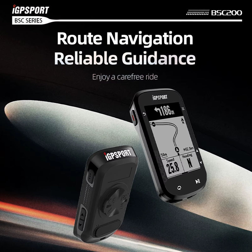 For BSC200 Electronic Waterproof GPS Bicycle Computer Barometric Altimeter 2.5 Inch Screen Rechargeable Battery ANT+