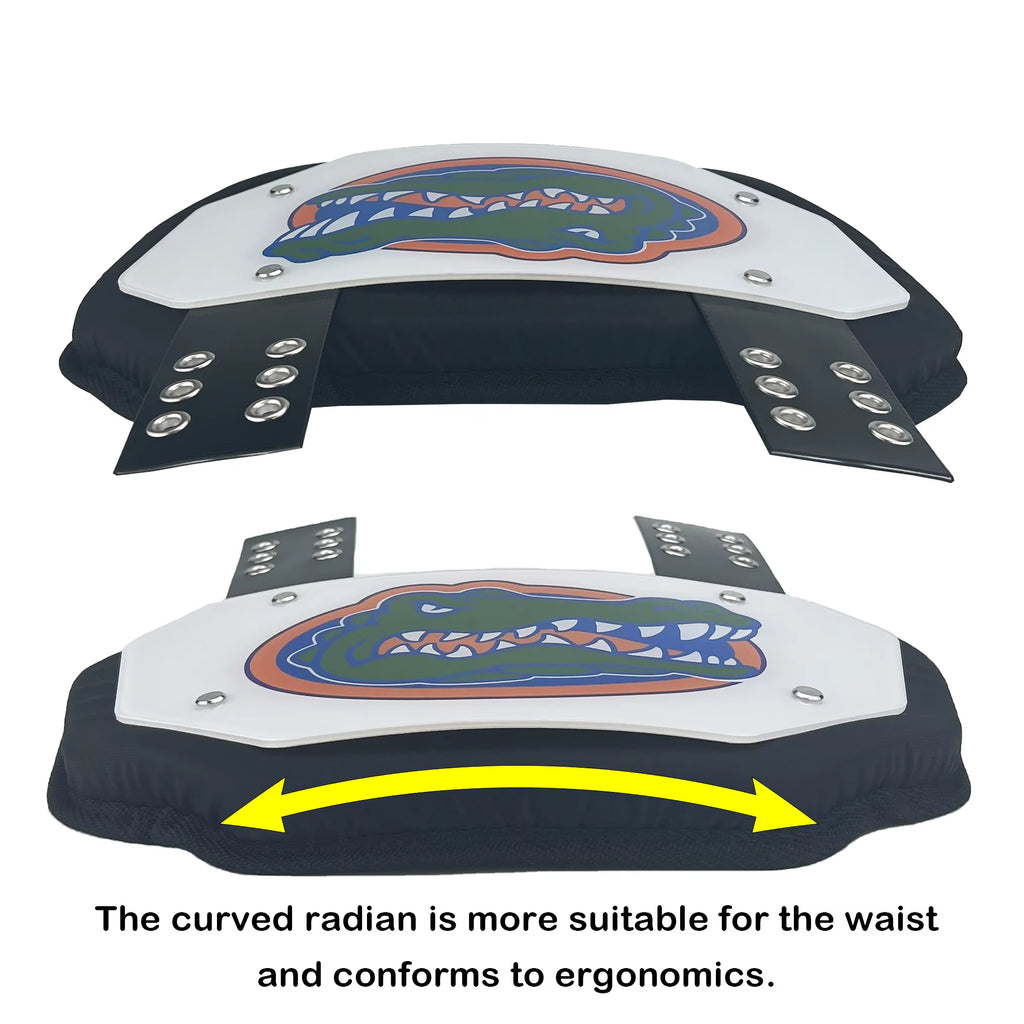 Custom Football Back Plate Rugby American Football Chrome Plating Shoulder Pads Rear Protector Lower Back Pads